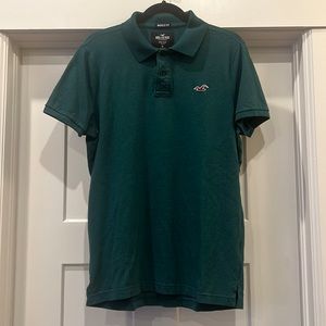 NWOT Hollister Dark Teal Muscle Fit- Epic Flexi- Polo Shirt- Size XL
